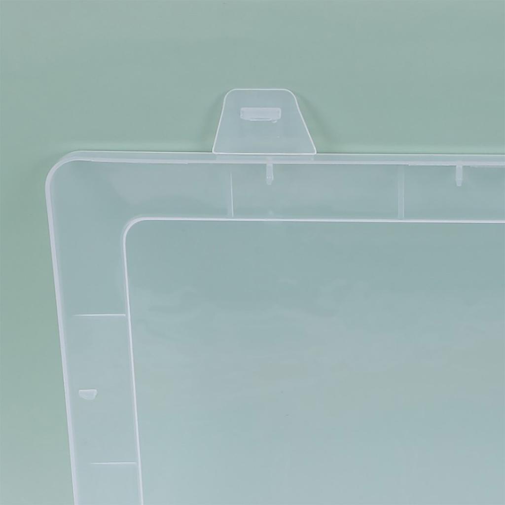 Transparente Schmuckbox 36 Fächer Herausnehmbare Trennwände Tragbarer Kunststoff Transparenter Organizer-Koffer für