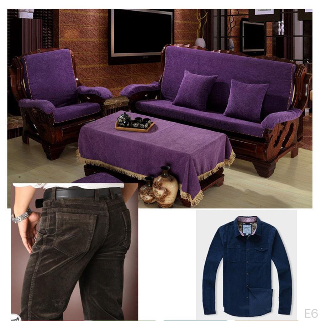 60 Inch Wide Vintage Corduroy Fabric Striped Pattern for Sofa Bag Garment Making Craft