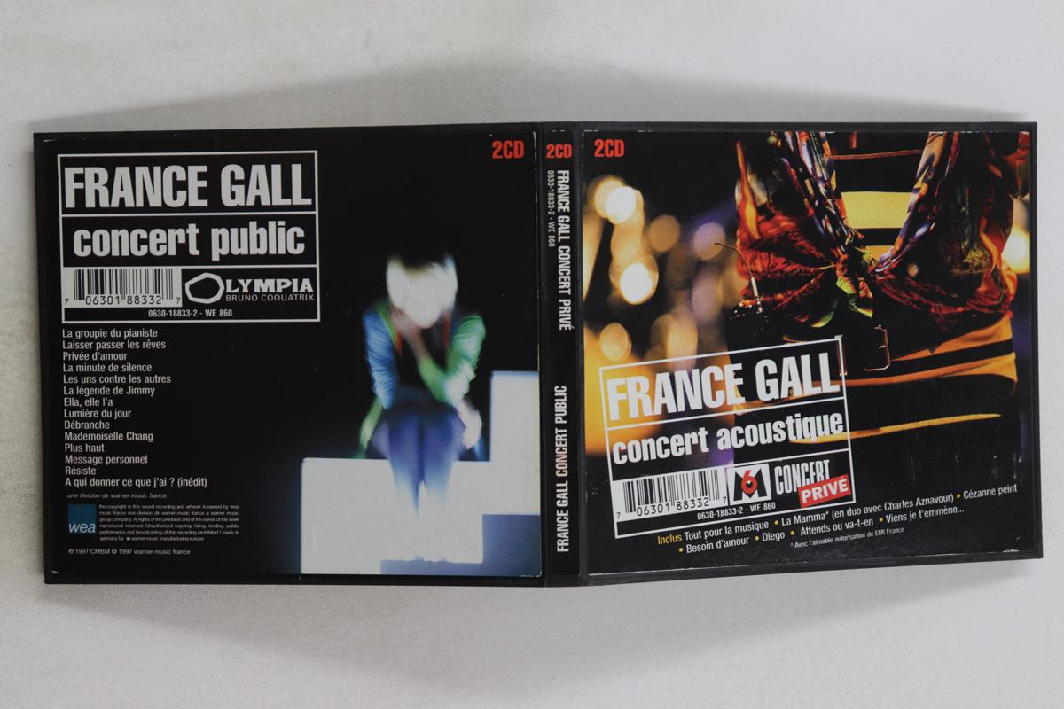 

CD FRANCE GALL Concert Prive Concert Public 0630188332 WEA MUSIC 1997 Франция Поп Б/У