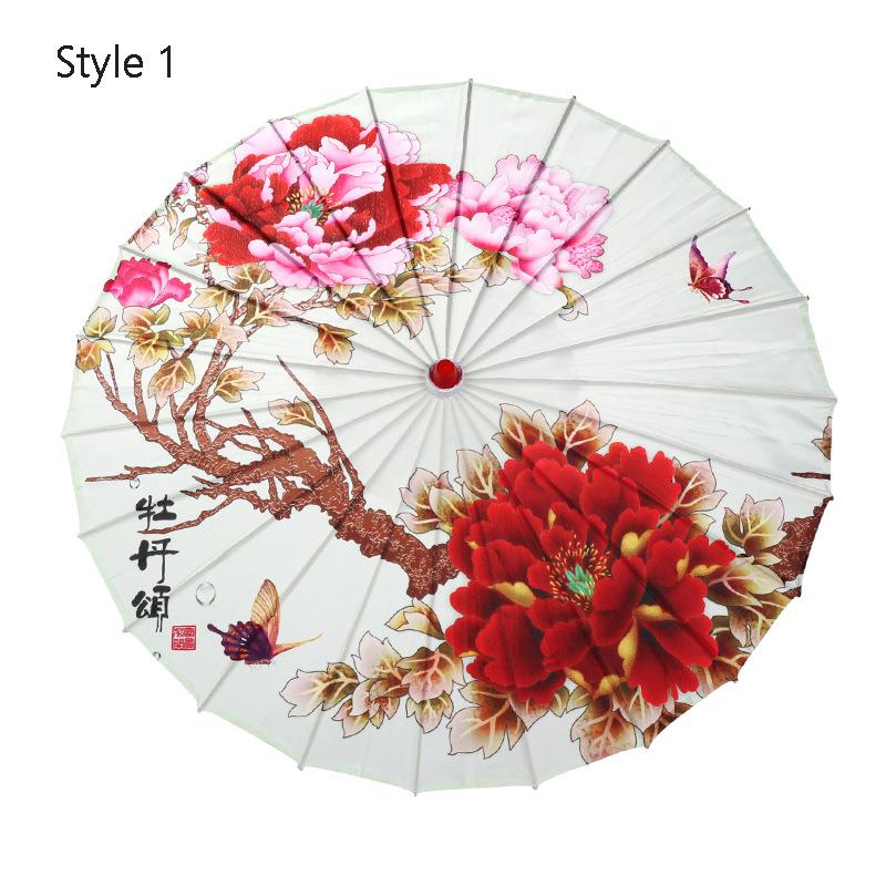 Dekoration Paraply Vattentät Craft Cheongsam Performance Dans Silk Paraply Fotografi rekvisita