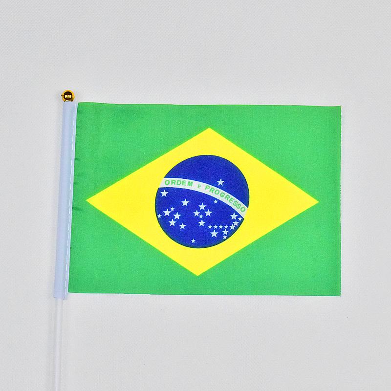 Brasile 10 pezzi di bandierine da sventolare 14*21 cm