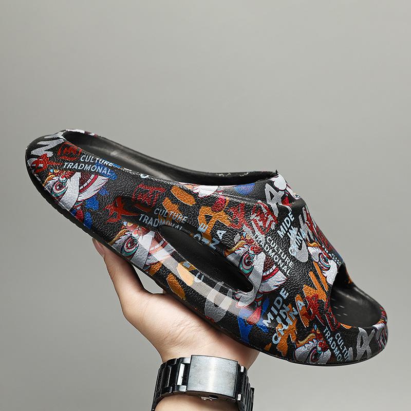 Модные толстые подошвы на мягкой мягкой подошве удобные повседневные мужские сандалии — фото 6