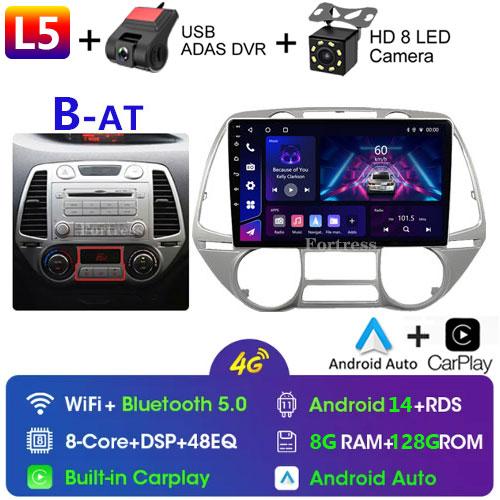 FortressFor Hyundai I20Carplay 2008 2009 2010 2011 2012 2013 2014 Car Radio GPS Navigation Stereo Android 10 No DVD Player 2 Din