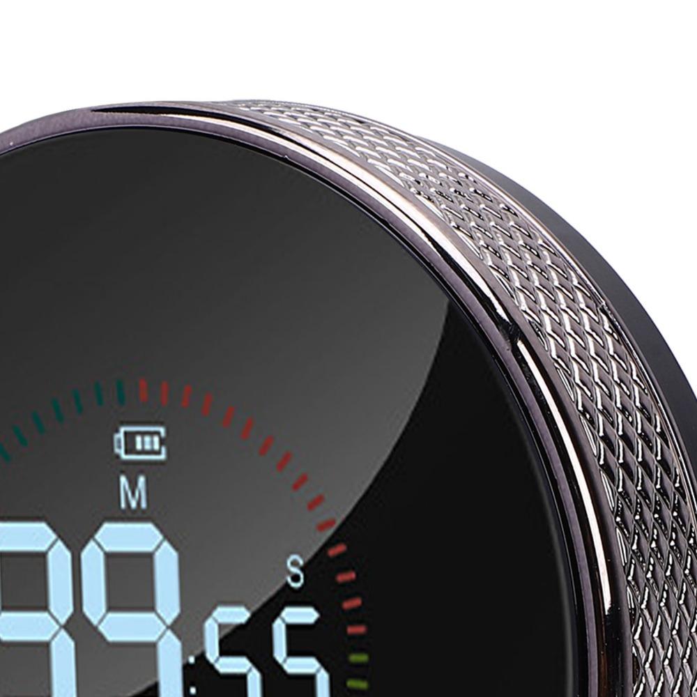 USB Charging Digital Clock Magnetic Suction Self-discipline Timer Rotary Timer Student Study