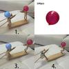 Handmade Wooden Fencing Puppets Colorful Toy Set With 100 Balloons For Kids Fun