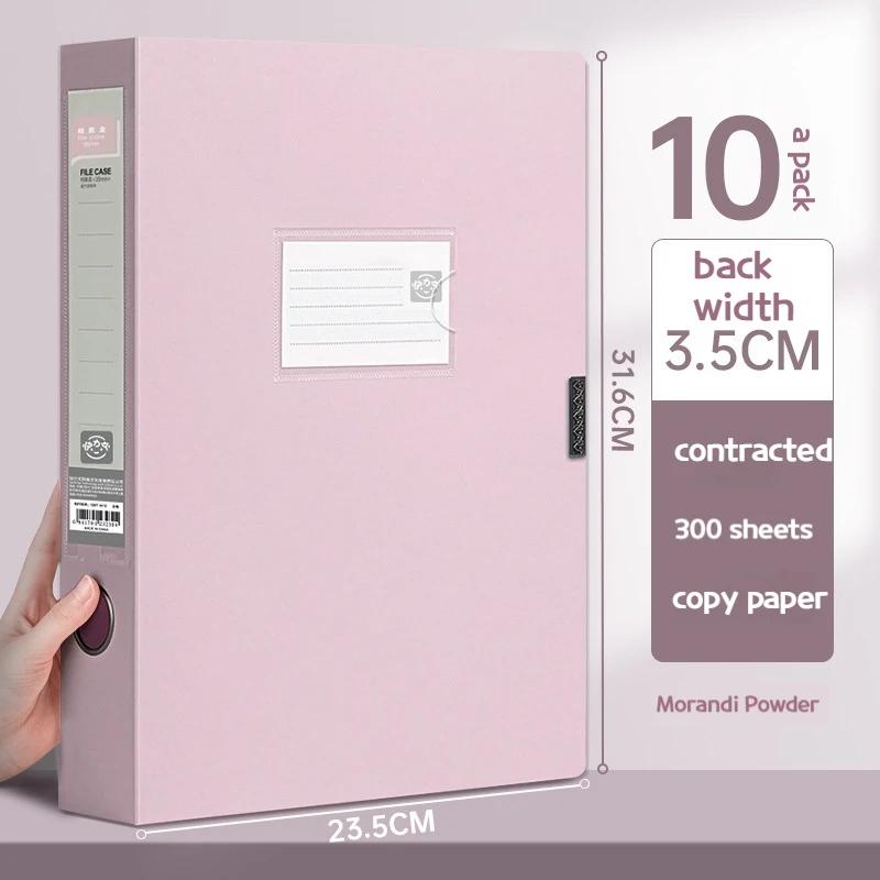 10pcs Large Capacity A4 File Folder Multifunctional Waterproof Document Organizer Dustproof Desktop Storage Document Holder