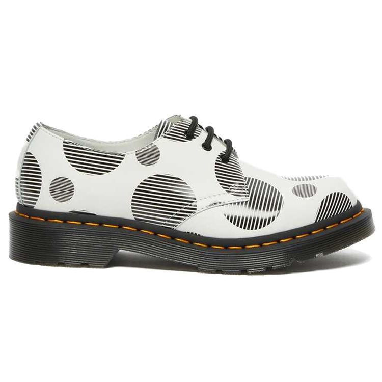 Dr. Martens Proste Wygodne Płaskie Buty Casualowe Buty Damskie Białe 26877101