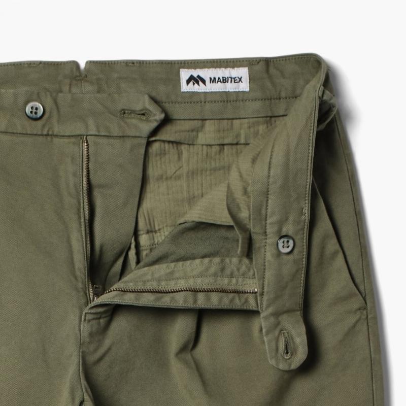 Mabitex Tricottina 1 Pleat Pants Khaki Bxe2m30000a23