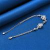 925 Sterling Silver 8-inch Exquisite Zircon Bracelet, Fashionable Women's Party Wedding Accessories and Accessories
