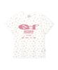 ESCAPEFROM Escf Logo Collage And Vintage Strawberry Full Print Slim Fit Short Sleeve T-Shirt Ivory