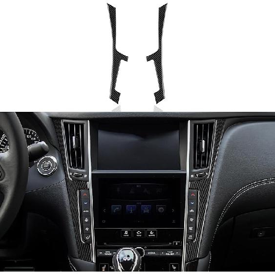 Car Sticker Carbon Fiber Interior Trim Cover for Infiniti Q50 2018-2024 QX50 -2024 Q60 2017- Decal Accessories