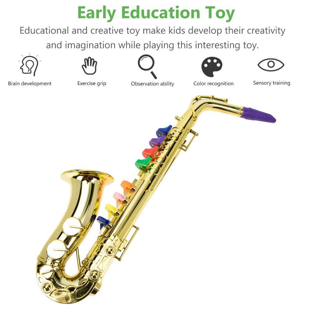 With Sound Musical Instrument Toy Simulation Mini Saxophone Toy Kids Saxophone Toy  Learning