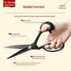 Rustproof Manganese Steel Fabric Scissors for Tailoring and Sewing