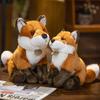 Cute Simulation Fox Plush Toy Kawaii Stuffed Wild Animals Lovely Lifelike Plushies Soft Kids Toys Birthday Gifts Home Decor