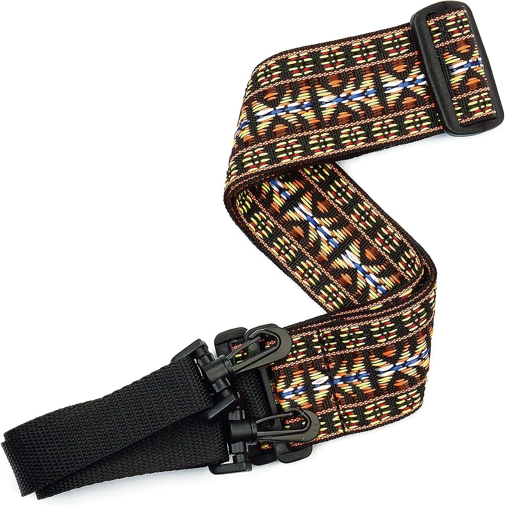D Addario Banjo Strap 20N01BJ Hootenanny - Yellow & Brown [Domestic Genuine Product]