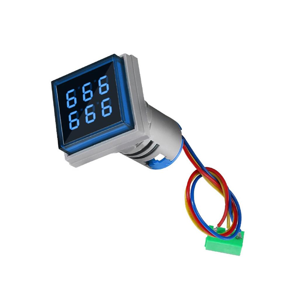 Digitaler Zähler mit 22mm Lochmontage, quadratischer Zähler, 6-stellig 0-999999, AC220V, Zähler mit Belüftungsloch