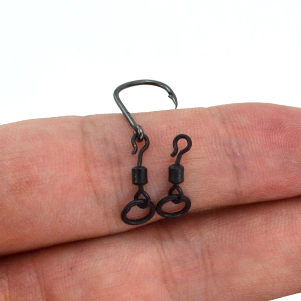 500 Piece In Bulk Carp Fishing Swivels Snaps Round Quick Change Ring Swivels Fishing Accessories AE009