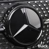Car Front Grille Emblem Star Badge  Logo Chrome black Silver 3D Mirror  Mercedes Benz AMG  W205 W204 W253 W213 W206 W166 gle glc UK1