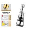 3-Mode Kitchen Faucet Extender Universal Rotatable Home Water Purification Filter Scrubbing Splash-Proof Nozzle Adapter