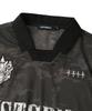 NOT4NERD Symbol Crest Mesh Collar T-Shirts - Black