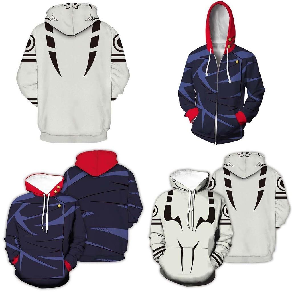 Stilvolle Jujutsu Kaisen Hoodies für Herren mit lebhaftem 3D-Druckdesign