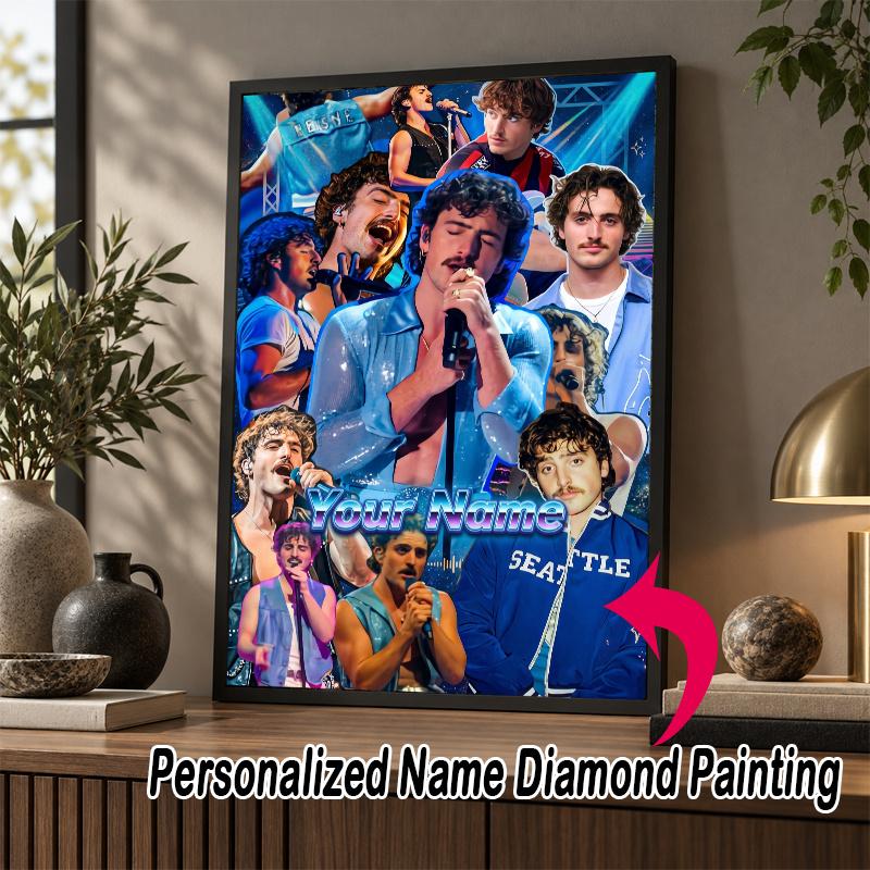 Custom Name Benson Boone 5D Diamond Painting Personalized Full Drill Diamond Art Kit Gift