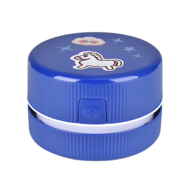 Rechargeable Mini Handheld Desktop Vacuum Cleaner with Optional Logo - Perfect for Student Eraser Shavings and Commemorative Printing.