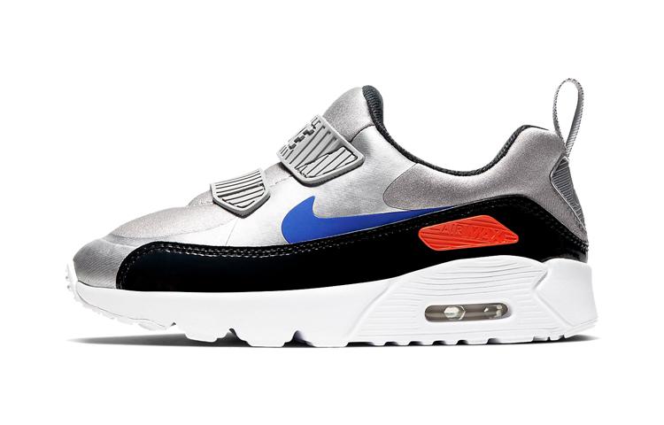 

Nike Air Max Tiny 90 Low top Casual Shoes Metallic Silver Children Aged 3 7 Years Old 881927-017 11C