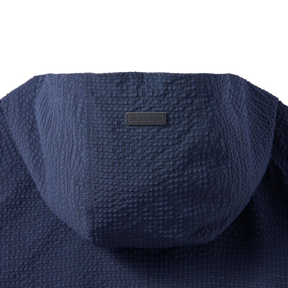 Brompton London Seersucker Set Full Zip Hoodie - Navy (P242Mjp532)