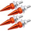 4pcs Aluminum Alloy M6 Screws Universal License Plate Fastening Set for Car Motorcycle Anti Rust Easy Install