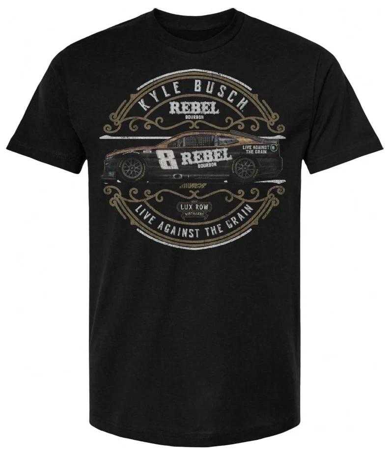 Checkered Flag Sports Kyle Busch #8 2025 Car Scroll Black T-Shirt New M