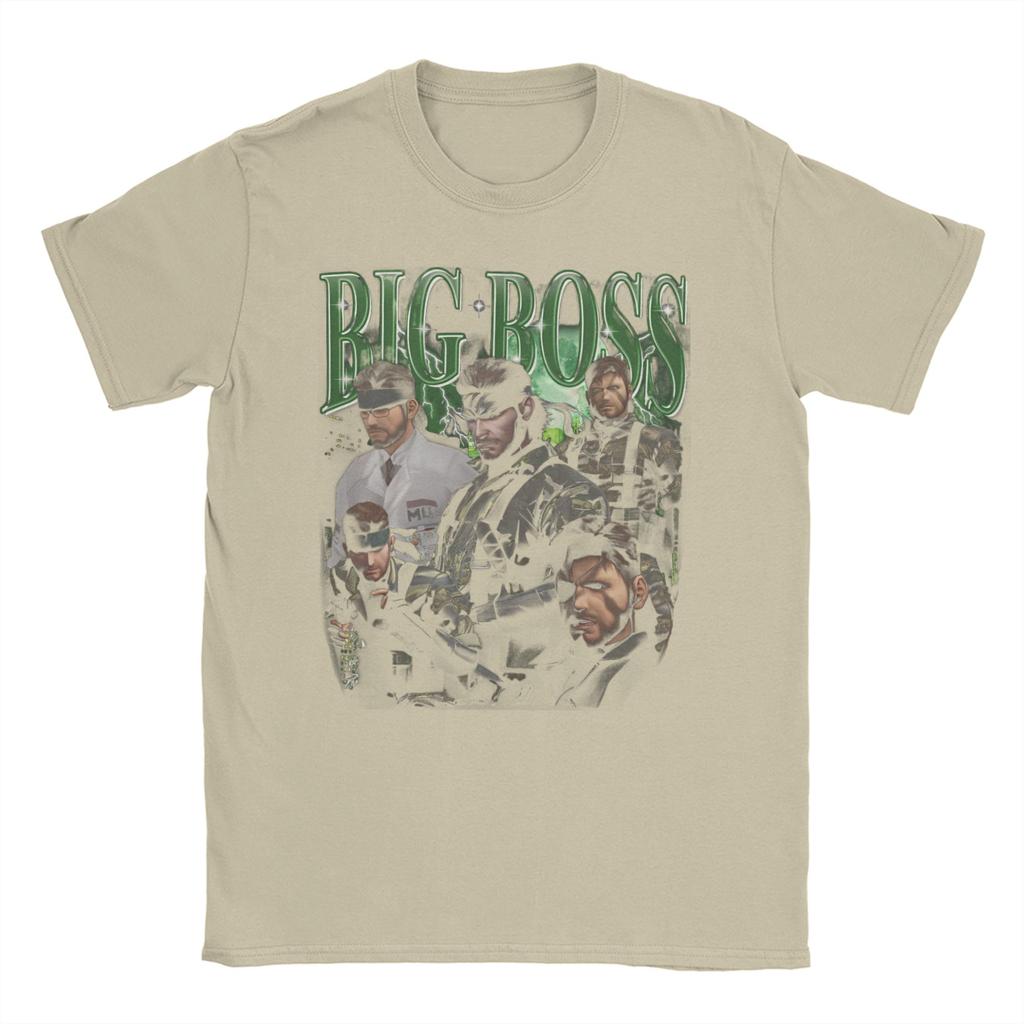 2026 Big Boss MGS3 Snake Men Women T Shirts Metal Gear Solid 3 Vintage Tees Short Sleeve O Neck TShirts  Graphic Clothing
