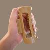 New Soft Silicone Hair Claws for Women Korean High-End Anti Fall Large Shark Clip Without Hurting Head Simple Hollow Accessory