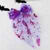 10 Styles Pumpkin Headed Spider Web Bow Tie Mesh Headband Hair Clip Spring Clip , Suitable For Halloween Parties And Dances