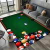 Grand Tapis de Sol Lavable avec Design Boule de Billard Noire 8, Tapis Antidérapant pour Canapé, Cuisine, Toilettes, Décoration de Salon