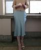 Tudment Satin Long Skirt Mint
