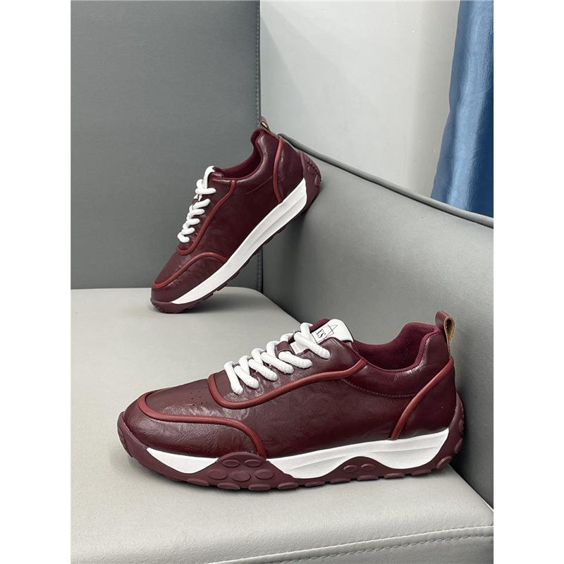 Autumn New Trendy Leather Soft-soled Breathable Shoes Sports and Leisure Shoes Xs