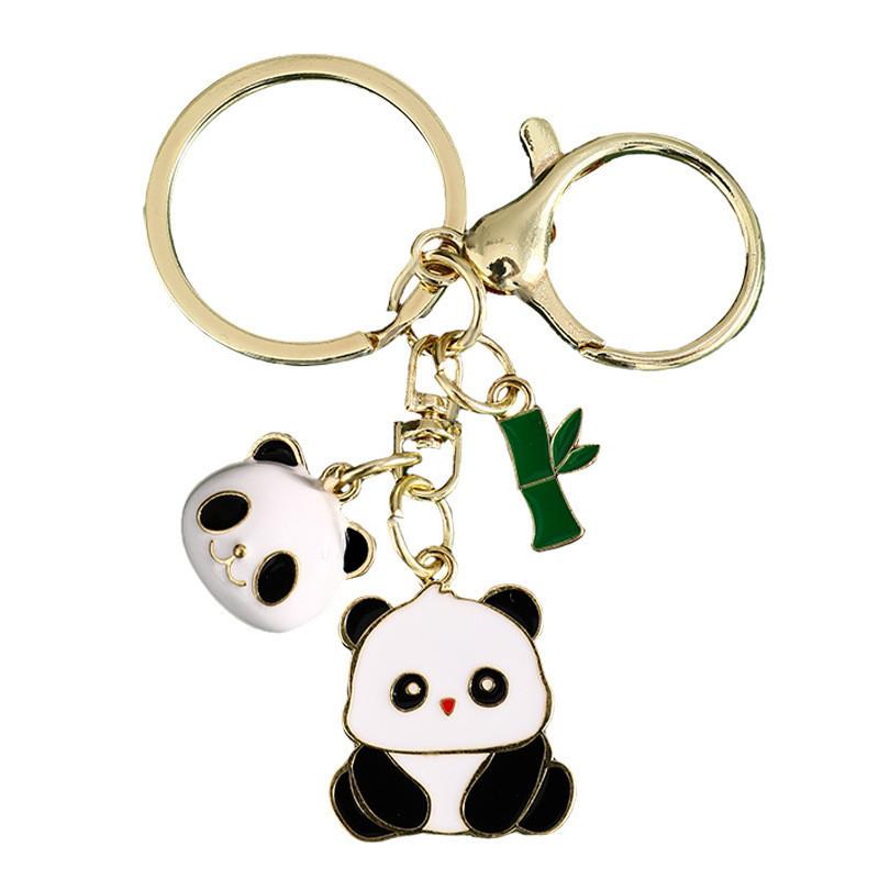 Charming Cute Panda Metal Keychain Perfect Gift For Couples And Friends