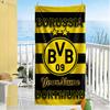 Borussia Dortmund Customize Text Beach Towel Super Soft & Absorbent