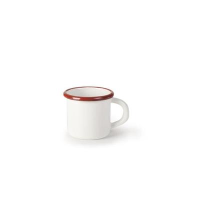 Cup - IBILI - 909408 - Aluminium - White/Red - 12 X 9 X 8 Cm
