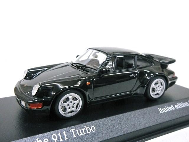 European Exclusive Scale Porsche 911 Turbo 1990 964 Model 1/43 (Black)