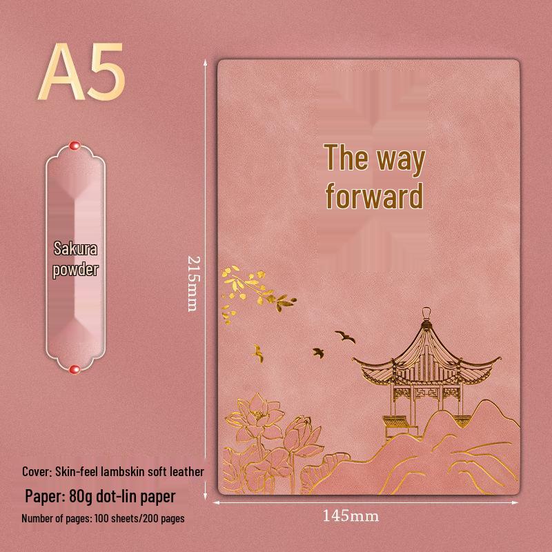 A5 Leather Business Notebook Gift Set with Custom Logo