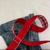 Retro Drawstring Bucket Bag Korean Style Tote Bag Vintage Denim Canvas Bag  Women