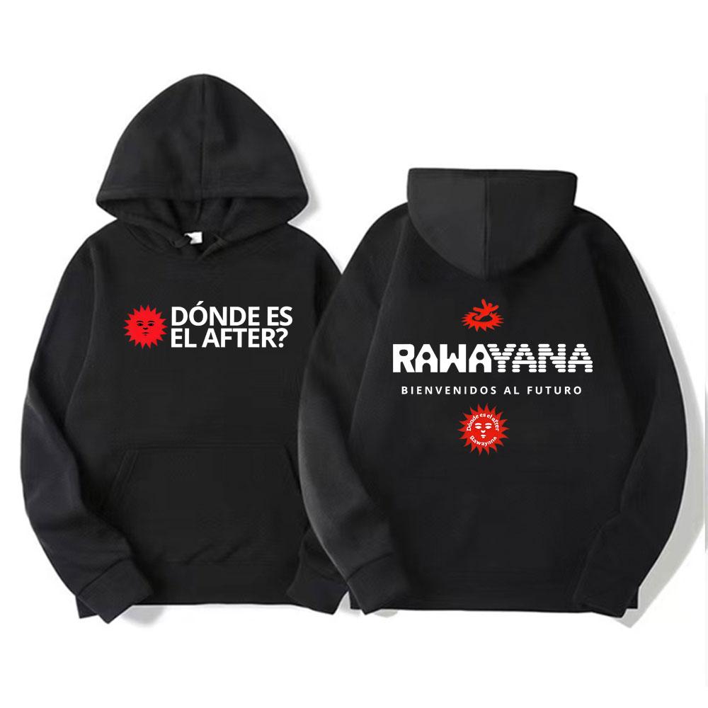 Rawayana Album Tour Vintage Hoodie Herren Damen Mode Übergroß Locker Kapuzenpullover
