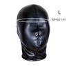 Sexy Leather Zipper Head Hood with Fetish Slave Bondage Mask Costume for Couples BDSM Cosplay Restraint Flirting Sex Toy