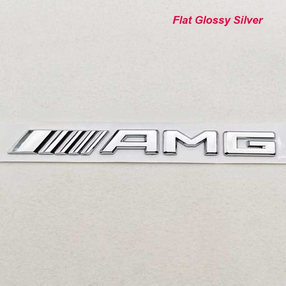 3D ABS Car Letters Logo AMG Badge Rear Trunk Emblem Sticker for Mercedes Benz AMG A B C E G W211 W203 W204 W210 W124