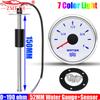 ZMFJH Waterproof IP67 52MM Water Level Gauge+Water Level Sensor 0-190ohm Water Meter Indicator 7 Color Light for Car Boat Yacht