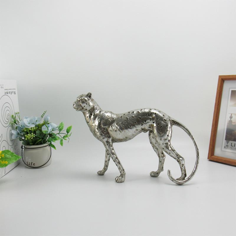 Resin Cheetah Figurine Home Office Decor Gift For Kids And Teens