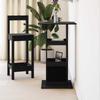 Bar table with layered partitions and open storage space, entryway storage table, 60x60x102 cm