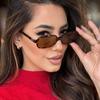 Sunglasses Women Small Frame Eyeglasses Square Sun Glasses Trendy Retro Rectangle Eyewear For City Strolls Travel